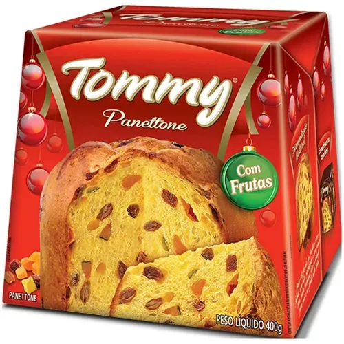 Panettone com Frutas Cristalizados Tommy 400g