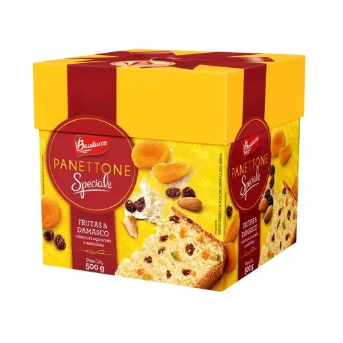 Panettone Frutas e Damasco Bauducco 500g