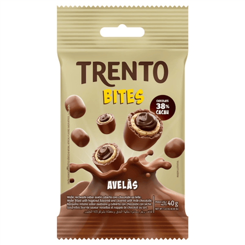 Chocolate Trento Bites Avelãs 38% Cacau 40g
