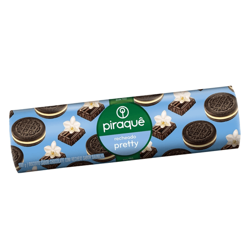 Biscoito Piraquê Recheado Baunilha 160g