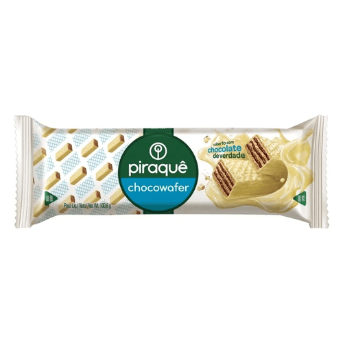 Biscoito Chocowafer Piraquê Chocolate Branco 100,8g