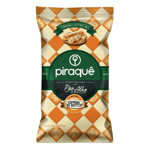 Salgadinho Piraquê Pão de Alho Comida Di Buteco 90g