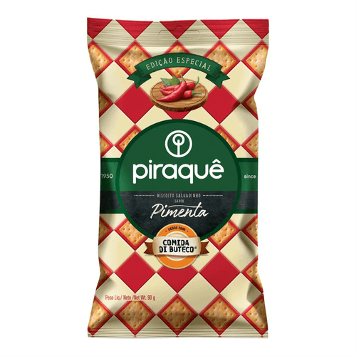 Salgadinho Piraquê Pimenta Comida Di Buteco 90g