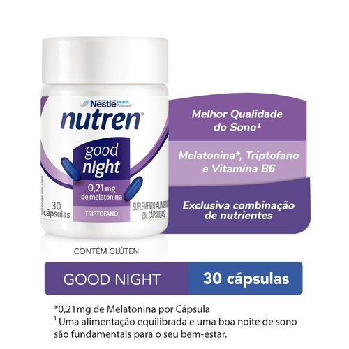 Suplemento Alimentar Nutren Melatonina Good Night com 30 Cápsulas