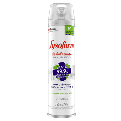 Desinfetante Lysoform Original Aerosol 360ml
