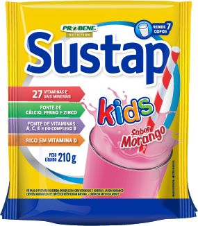 Sustap Kids Morango Sachê 210g