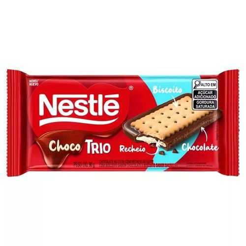 Chocotrio Nestle Leite 90g