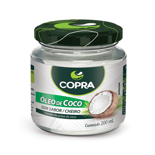 Óleo de Coco Copra Sem Sabor Pote 200ml