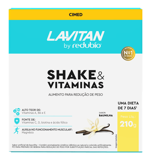 Lavitan by Redubío Shake Slim Baunilha 210g