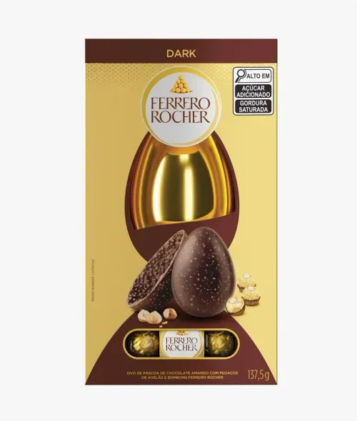 Ovo da Pascoa Ferrero Rocher Dark em caixa 137,5