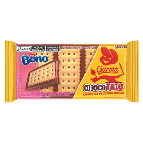 Chocotrio Garoto Bono Morango 90g