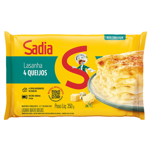 Sadia Mini Lasanha 4 Queijos Sadia 350g