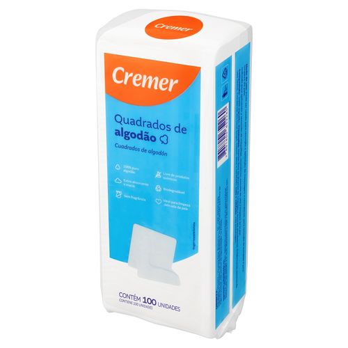 Algodao Quadrado Com 100 Cremer
