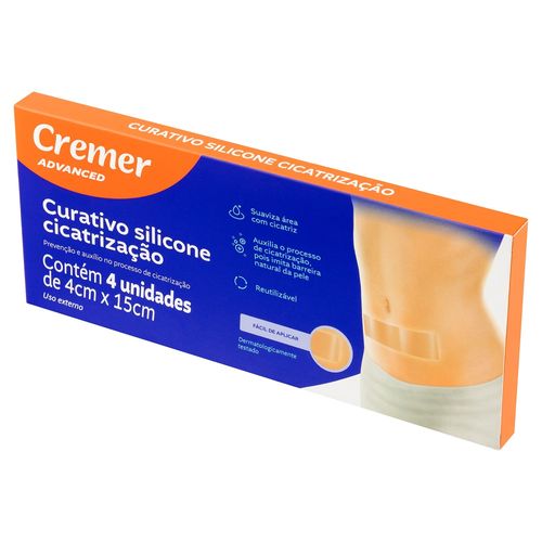 Curativo Silicone Cicatrizaçao Cremer Advanced Com 4 unidades