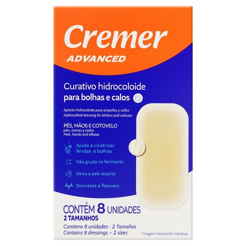 Curativo com tecnologia hidrocoloide que auxilia na cicatrização do ferimento e o protege de contaminações. Indicados para proteção de pés, mãos e cot