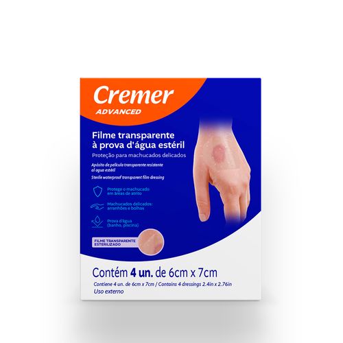 Curativo Filme Prova Dagua Cremer Com 4 Unidades