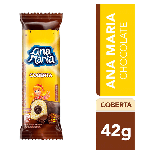 Bolinho Ana Maria Baunilha com Recheio e Cobertura Chocolate 42g
