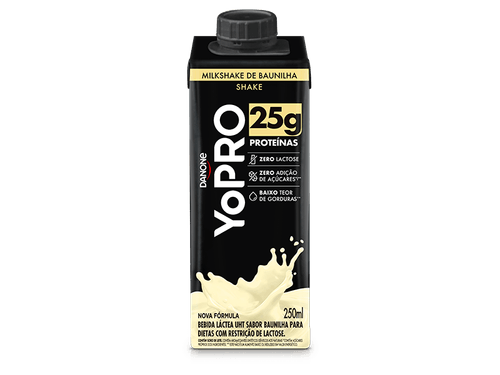 Bebida Láctea YoPRO UHT Milkshake de Baunilha 25g de proteínas 250ml