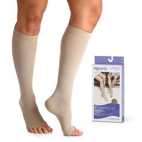 Meia 3/4 Panturrilha Tamanho G2 Sigvaris Essencial Select Comfort Premium com 1 Par