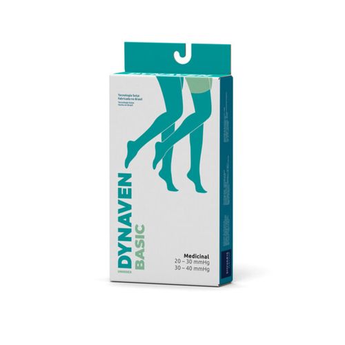 Meia 7/8 Coxa Tamanho G2 Sigvaris Dynaven Basic Bege com 1 Par