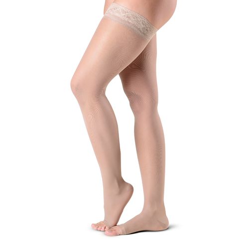 Meia 7/8 Coxa Tamanho 2 Sigvaris Style Prevenção Audace Natural com 1 Par