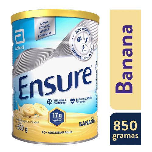 Suplemento Nutricional Ensure Pó Banana 850g