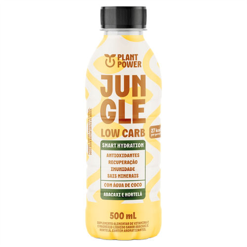 Isotônico Orgânico Plant Power Jungle Abacaxi e Hortelã 500ml