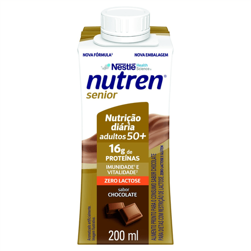 Complemento Alimentar Chocolate Zero Lactose Nutren Senior 200ml