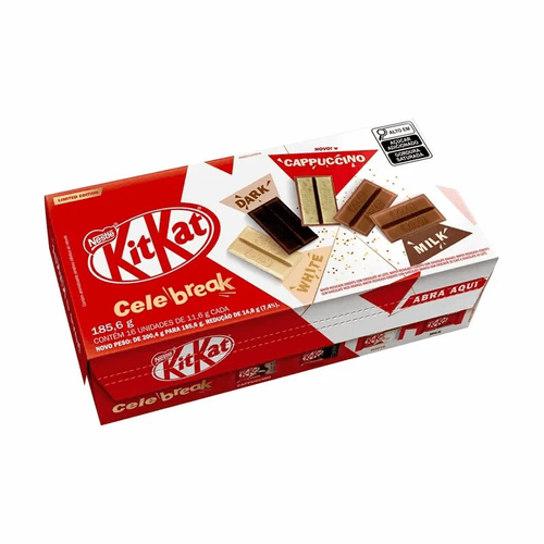 Caixa Kit Kat Celebreak Sortidos 185,6g
