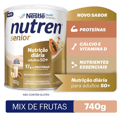 Complemento Alimentar Nutren Senior Pó Sabor Mix de Frutas 740g
