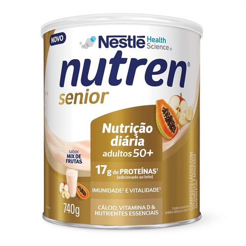 Complemento Alimentar Nutren Senior Pó Sabor Mix de Frutas 740g