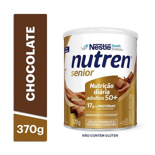 Complemento Alimentar Nutren Senior Pó Chocolate Lata 370g