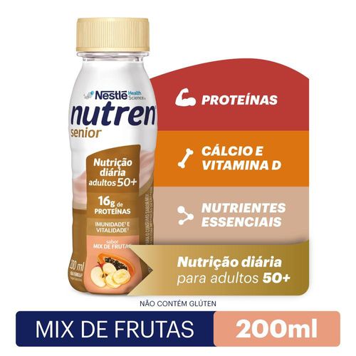 Complemento Alimentar Nutren Senior Mix de Frutas Zero Lactose 200ml