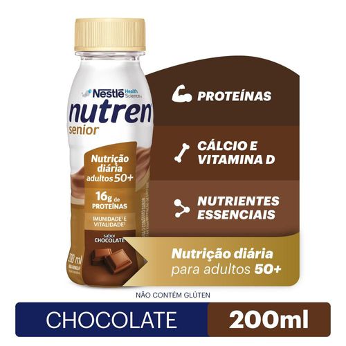 Complemento Alimentar Nutren Senior Chocolate Zero Lactose 200ml