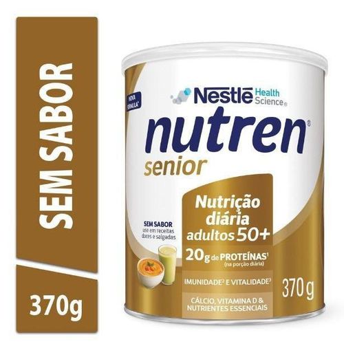 Complemento Alimentar Nutren Senior Pó Sem Sabor Lata 370g