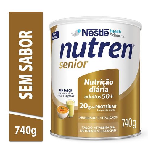 Complemento Alimentar Nutren Senior Pó Sem Sabor Lata 740g