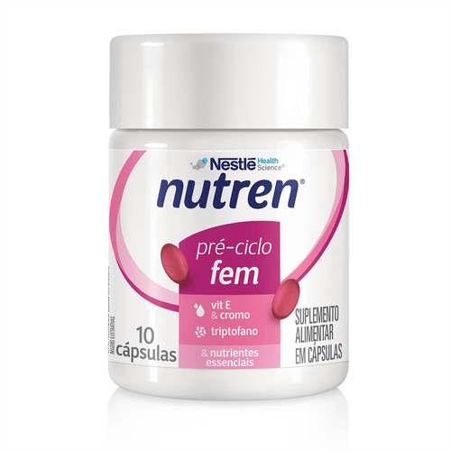 Suplemento Alimentar Nutren Triptofano Pré-Ciclo TPM com 10 Cápsulas