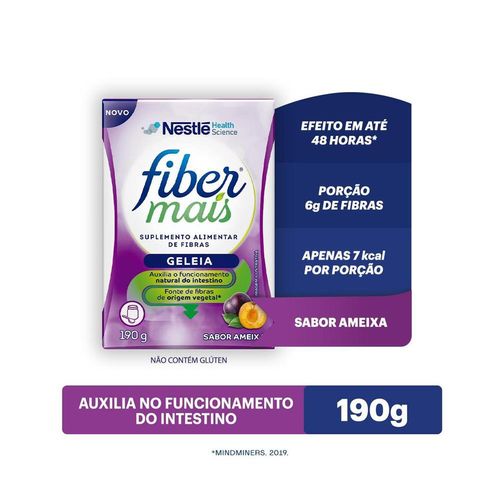 Regulador Intestinal Fiber Mais Geleia Ameixa 190g