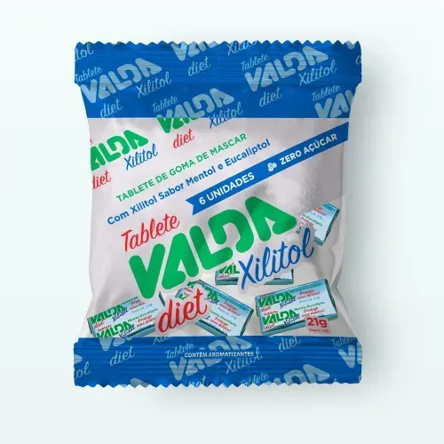 Tablete Valda Diet Sache com 6 Unidades