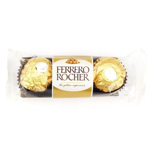 Bombom Ferrero Rocher com 3 Unidades 37,5g