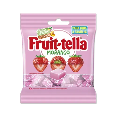 Bala Fruit-Tella Sache Morango 92g