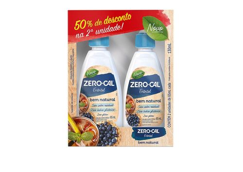 Kit Adoçante Líquido Zero Cal Eritritol 2 unidades com 65ml