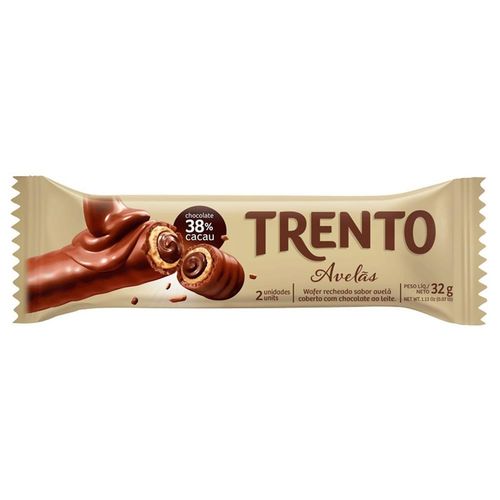 Chocolate Trento Rolinho Avelãs 32g