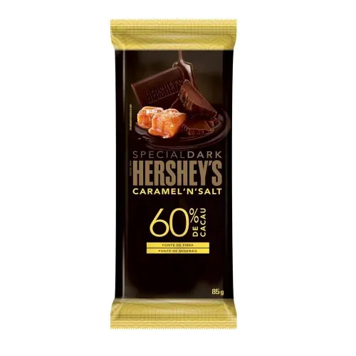 Chocolate Hershey's Special Dark Caramel'N' Salt 60% de Cacau Tablete 85g