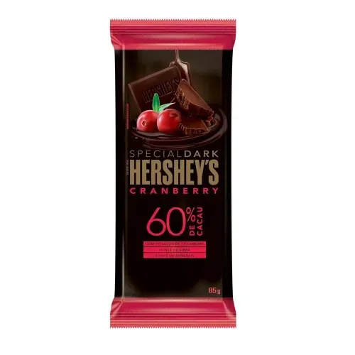Chocolate Hershey's Special Dark Cranberry 60% de Cacau Tablete 85g