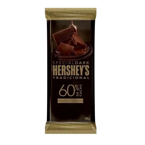 Chocolate Hershey's Special Dark Tradicional 60% de Cacau Tablete 85g