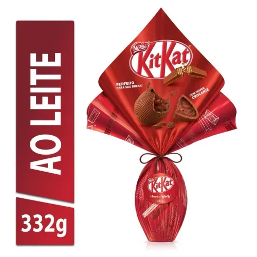 Ovo de Páscoa Kit Kat Ao Leite 332g