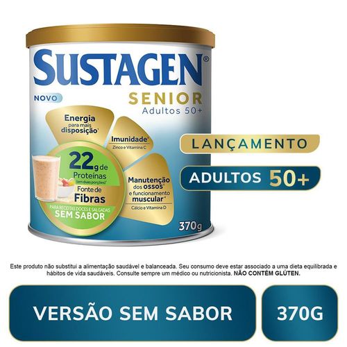 Complemento Alimentar Sustagen Senior Sem Sabor 370g