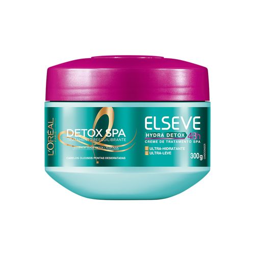 Creme de Tratamento Elseve Hydra Detox anti oleosidade 300g
