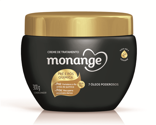 Creme de Tratamento Monange Pré e Pós química 300g